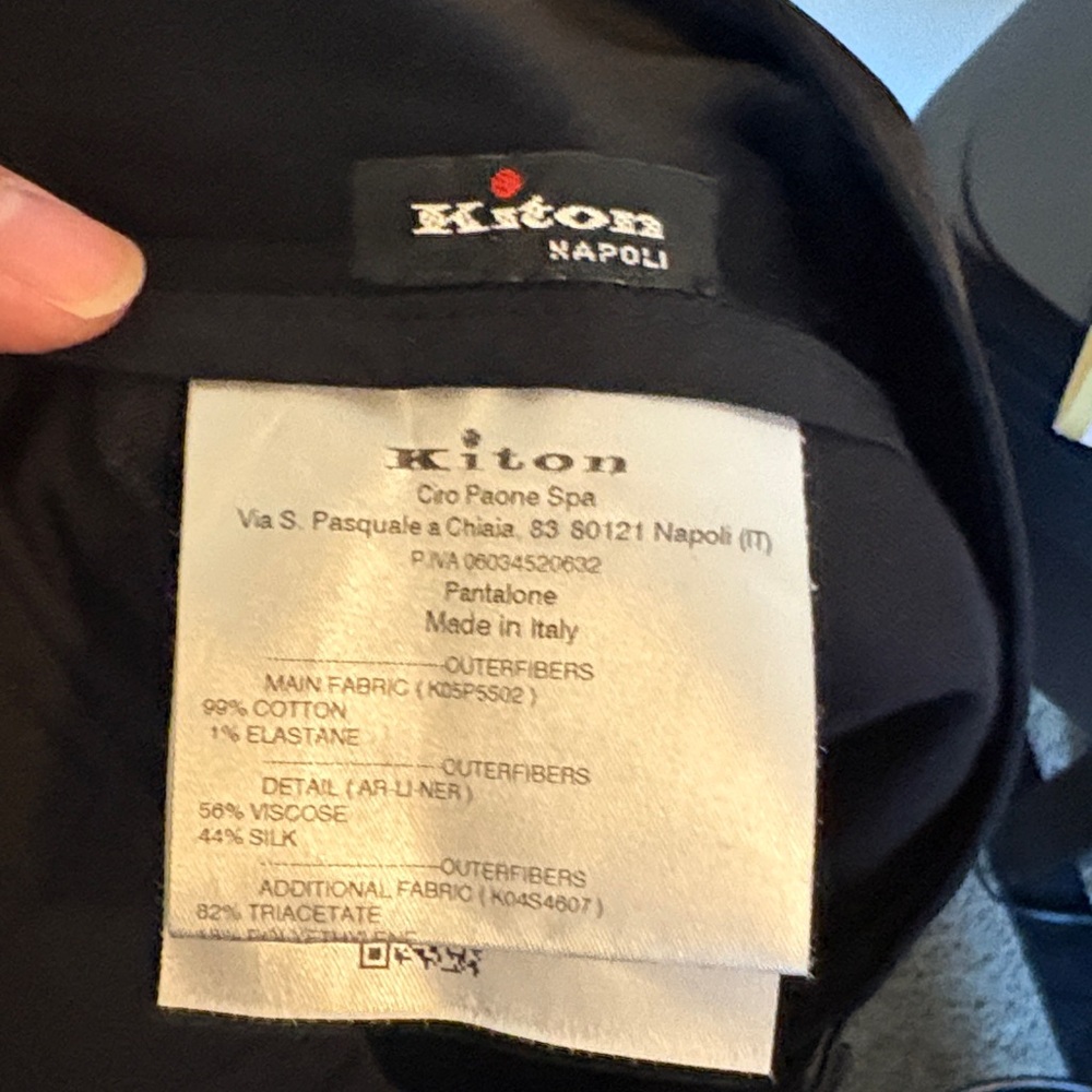Kiton Black Women's Pants - Picture 3 of 4